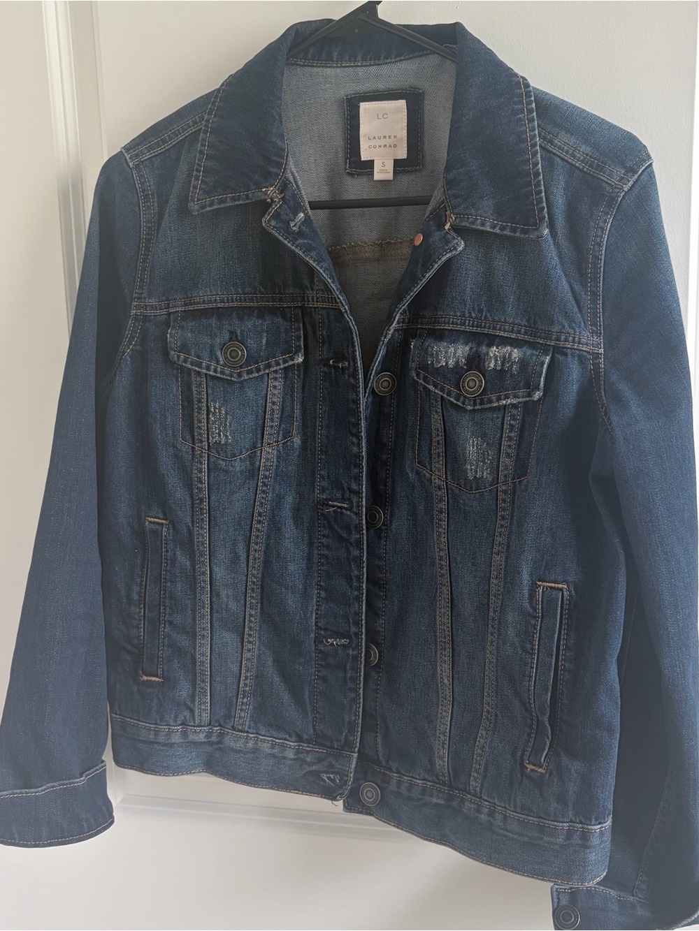 LC Lauren Conrad Light‎ Blue Denim Jacket